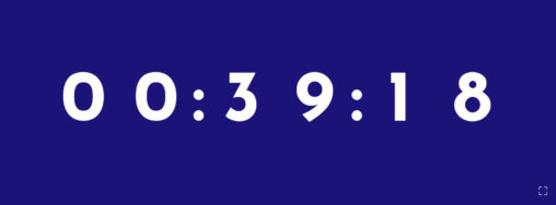 Josefin Sans digital clock Type-01